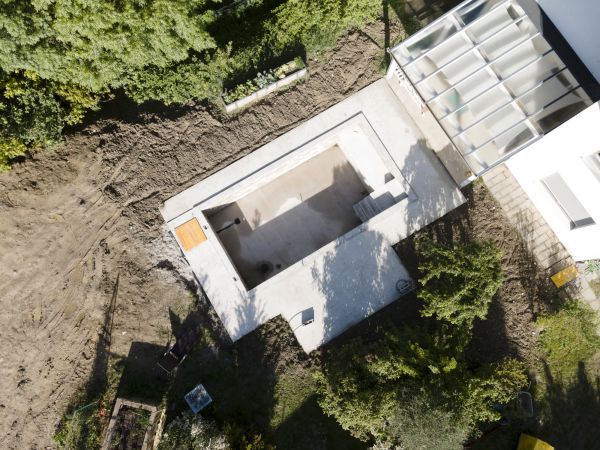 Pool Area Grading in Grove City
