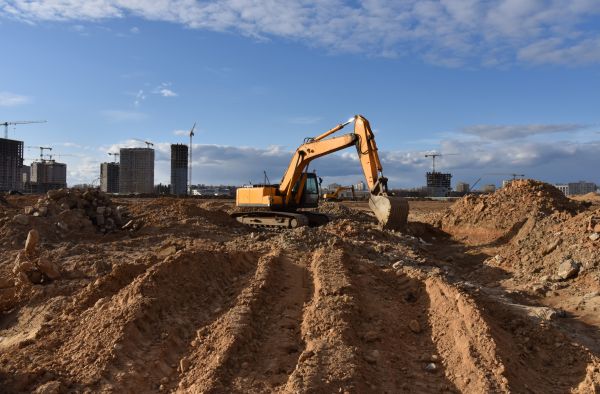 Drainage Trench Excavation in Grove City