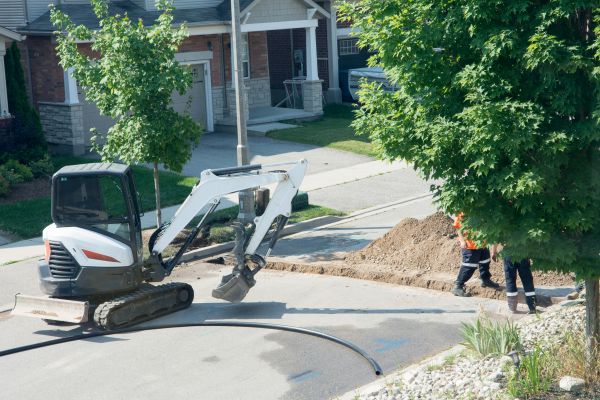 Electrical Line Trenching in Grove City